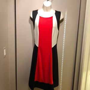 EUC colorblock knit dress size 14